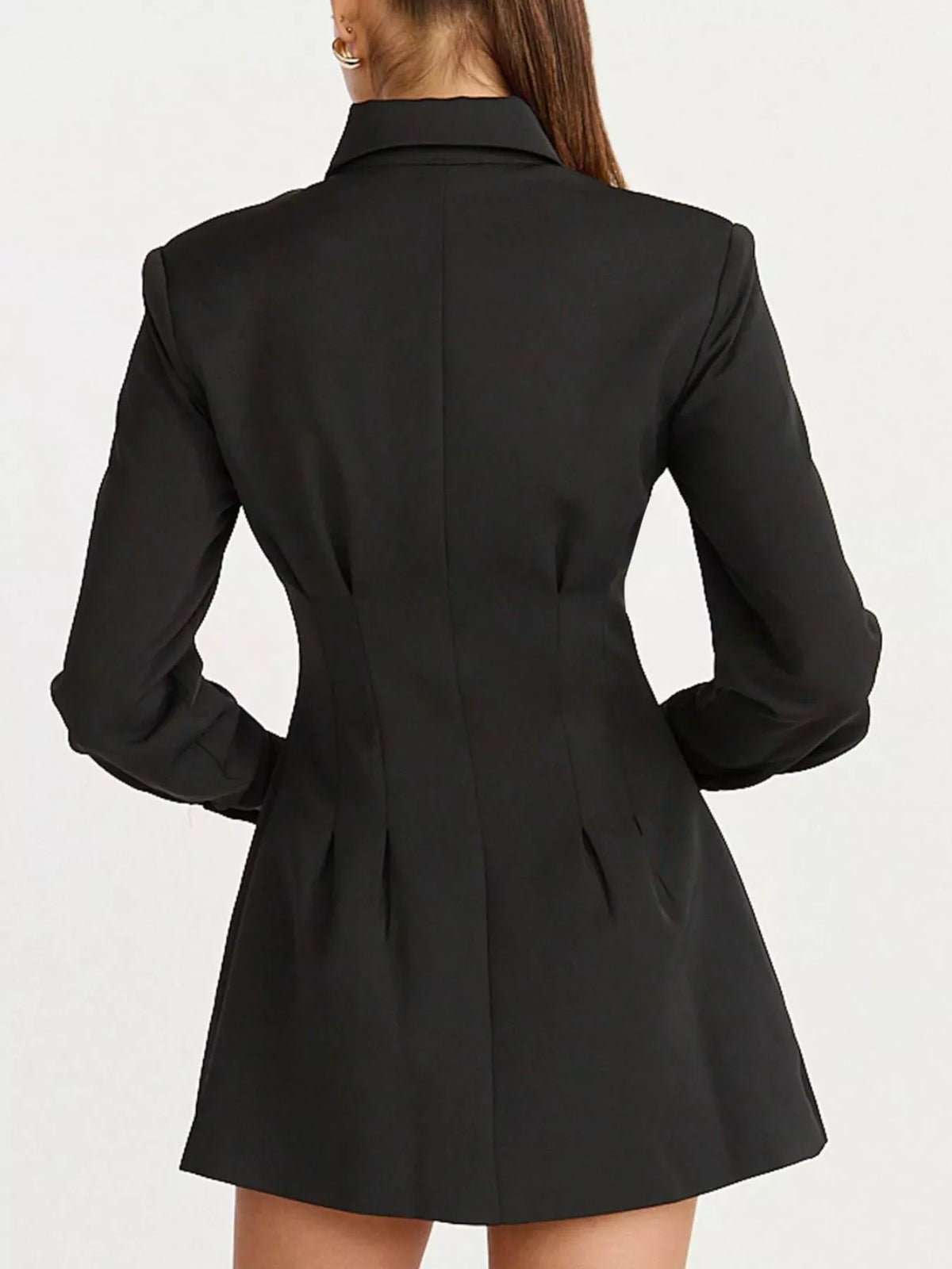 Corset-Style Button-Down Blazer Dress - alternate view 7