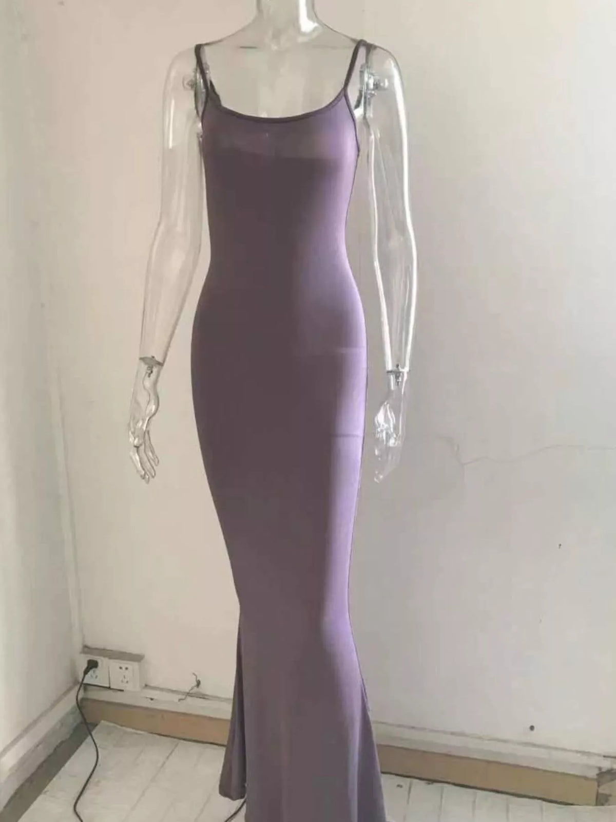 Spaghetti Strap Bodycon Maxi Dress - alternate view 13