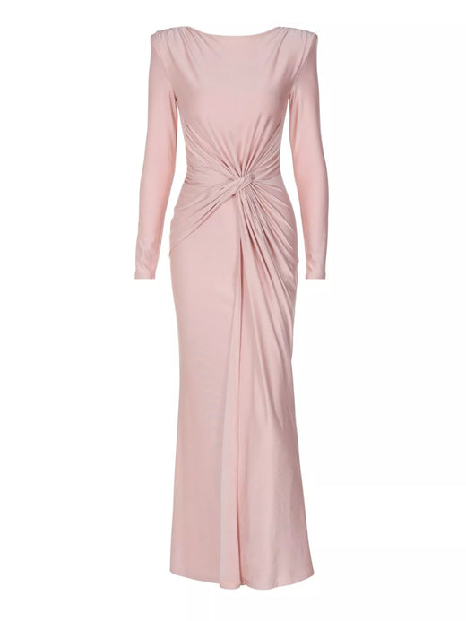 Twisted Long Sleeve Maxi Dress - alternate view 6