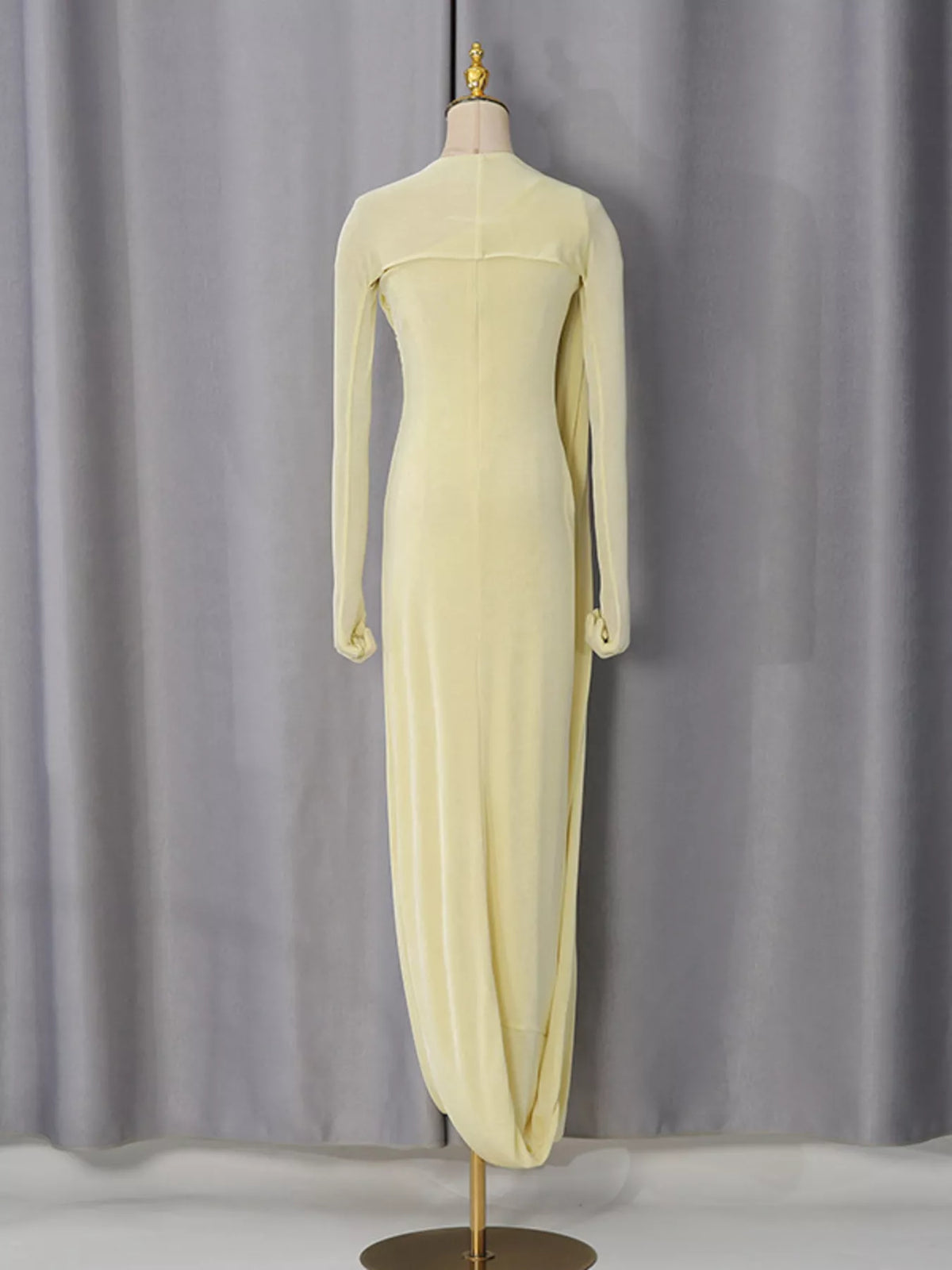 One-Shoulder Draped Maxi Dress - alternate view 7