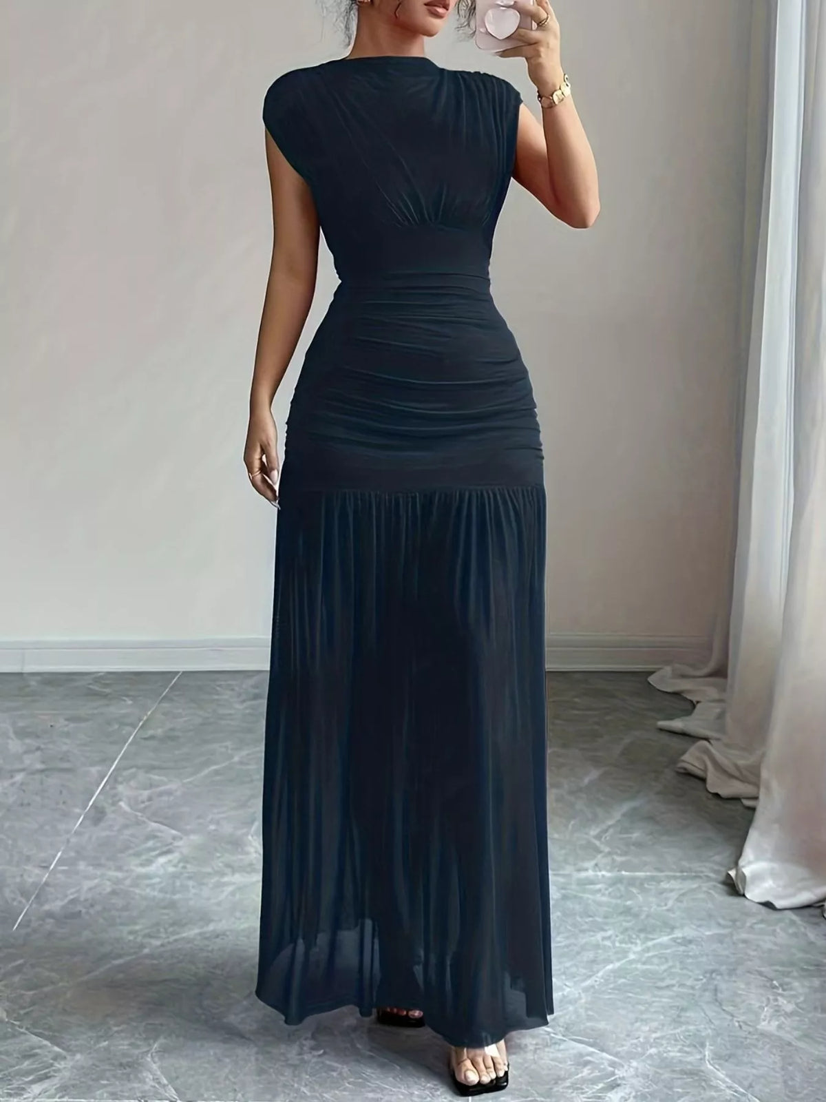 Ruched Bodycon Maxi Dress - alternate view 2