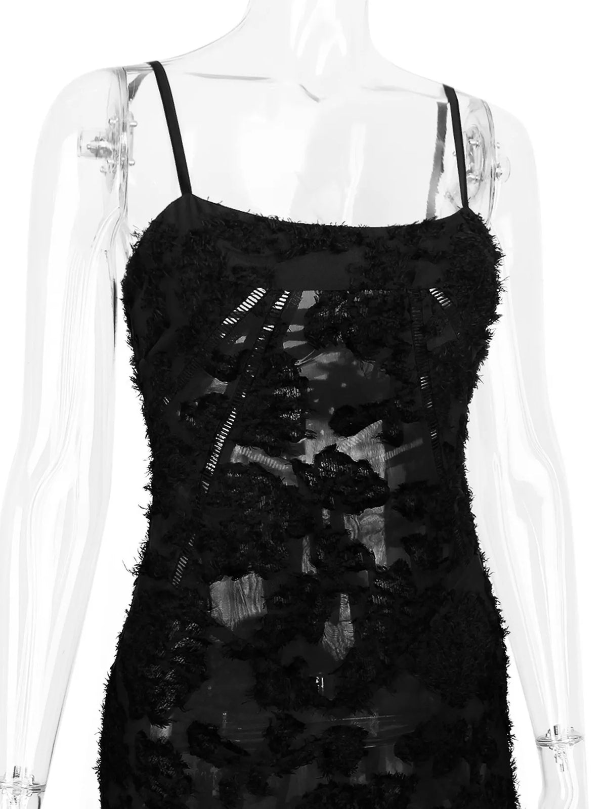 Lace Spaghetti Strap Maxi Dress - alternate view 12