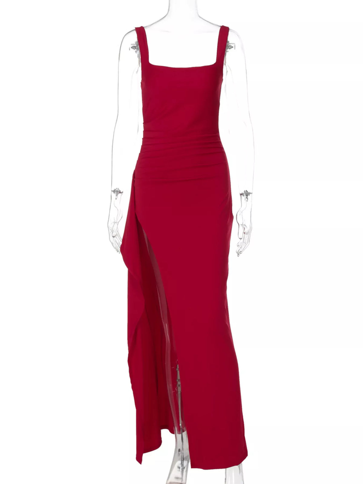 Slit Square Neck Maxi Dress - alternate view 11