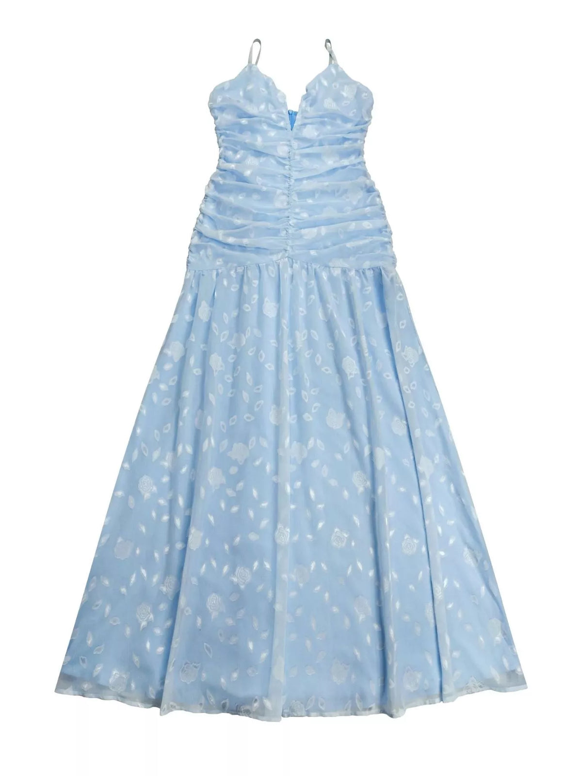 Ruched Spaghetti Strap Maxi Dress - alternate view 6