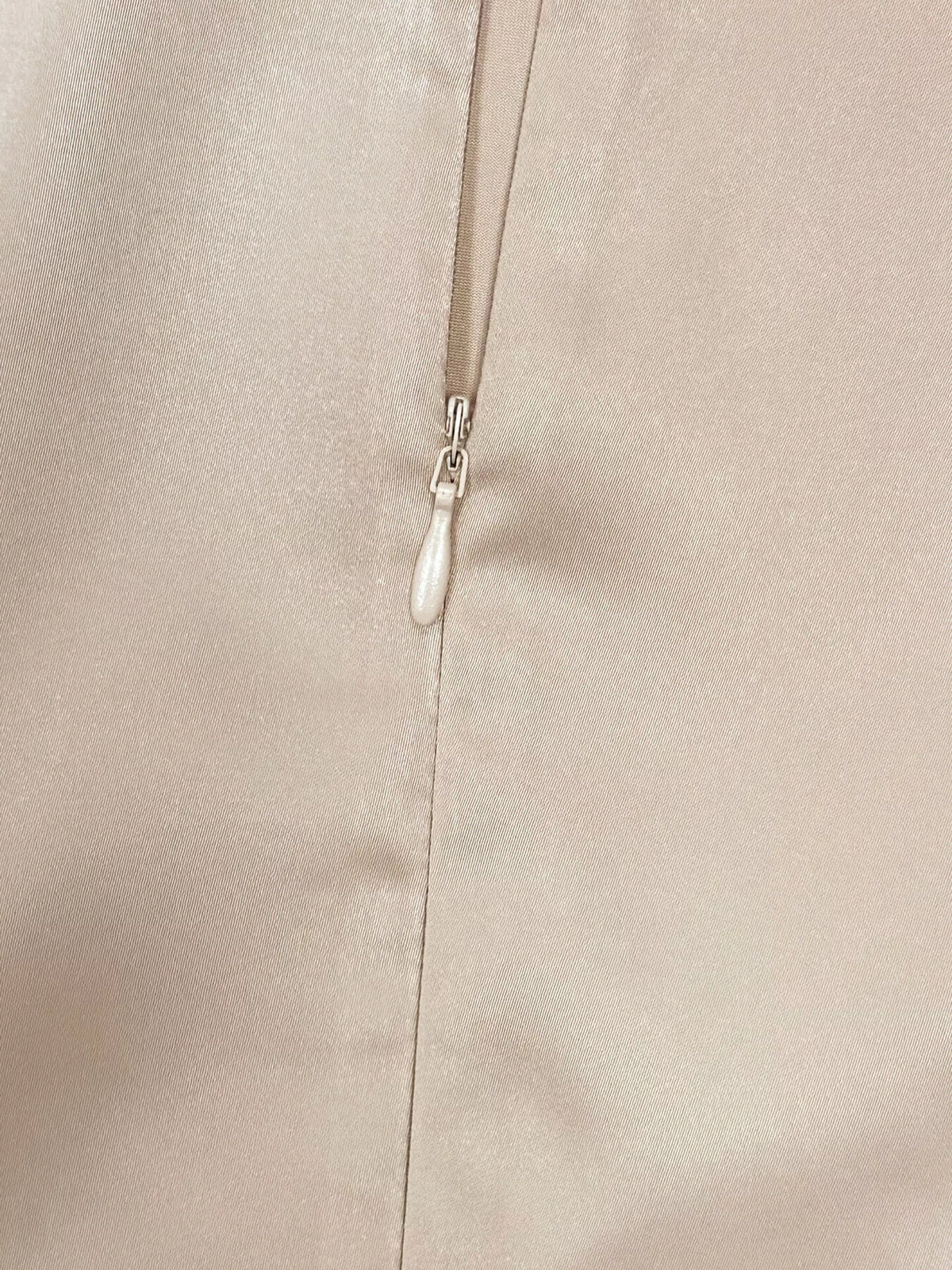 Long Sleeve Satin Ruched Midi Dress - alternate view 9