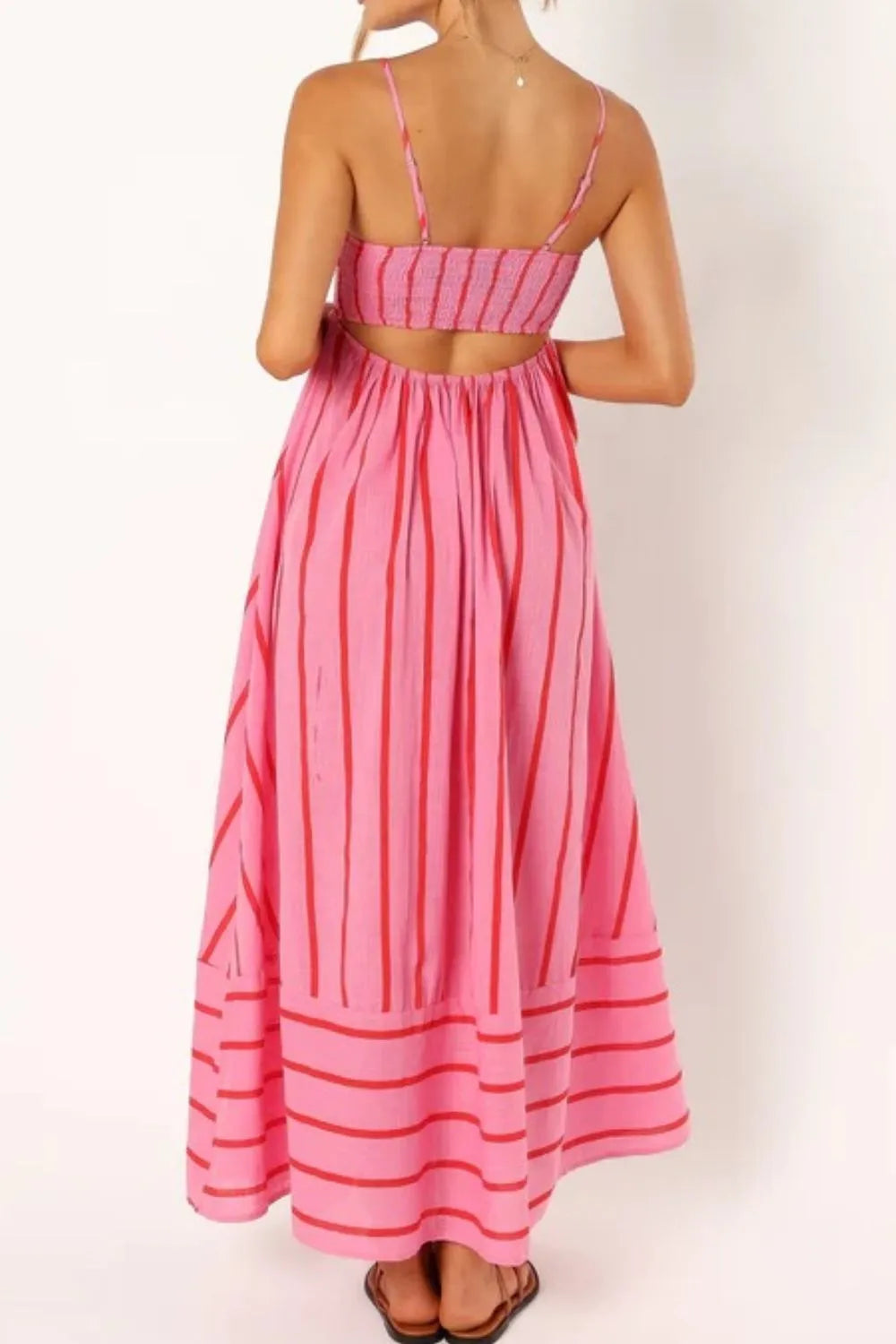 Striped Square Neck Cami Dress - alternate view 3