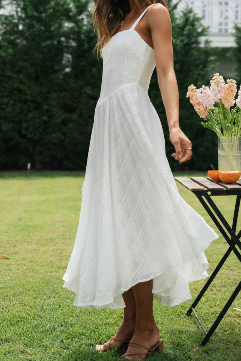 Square Neck Midi Cami Dress - alternate view 3