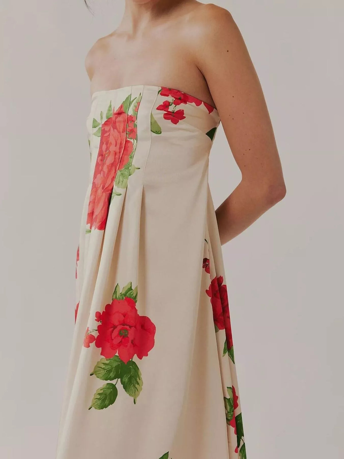 Floral Print Sleeveless Maxi Dress - alternate view 21