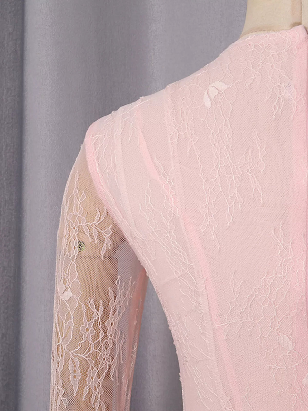 Lace Flare Sleeve Mini Dress - alternate view 9