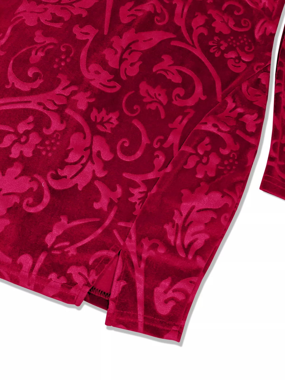 Velvet Floral Bodycon Mini Dress - alternate view 8