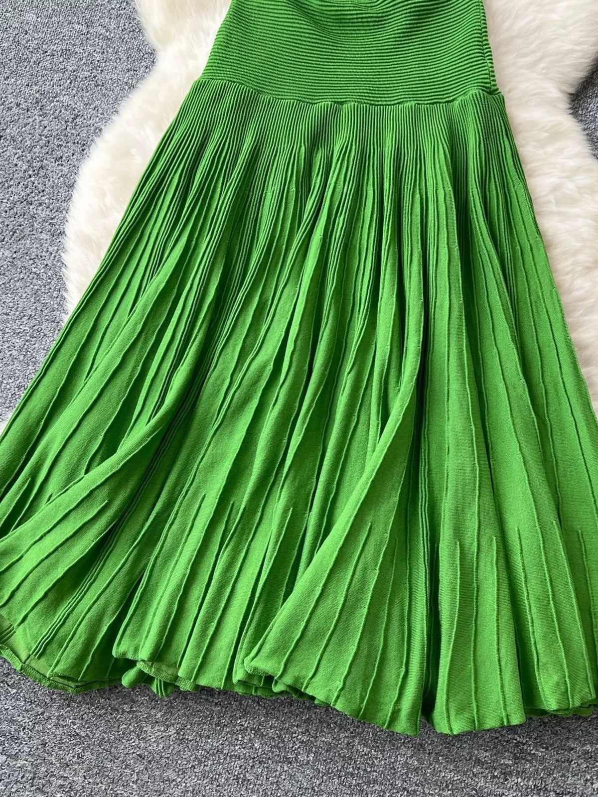 Sleeveless Textured Knit Dress - alternate view 3