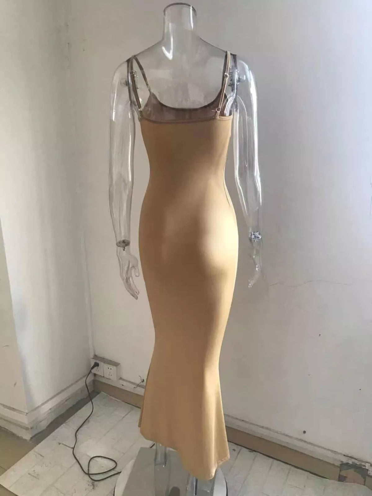 Spaghetti Strap Bodycon Maxi Dress - alternate view 10
