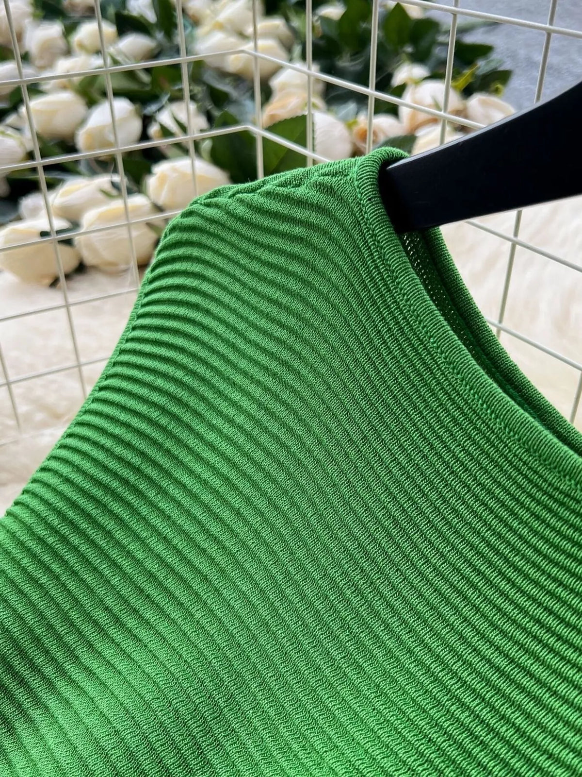 Sleeveless Textured Knit Dress - alternate view 5