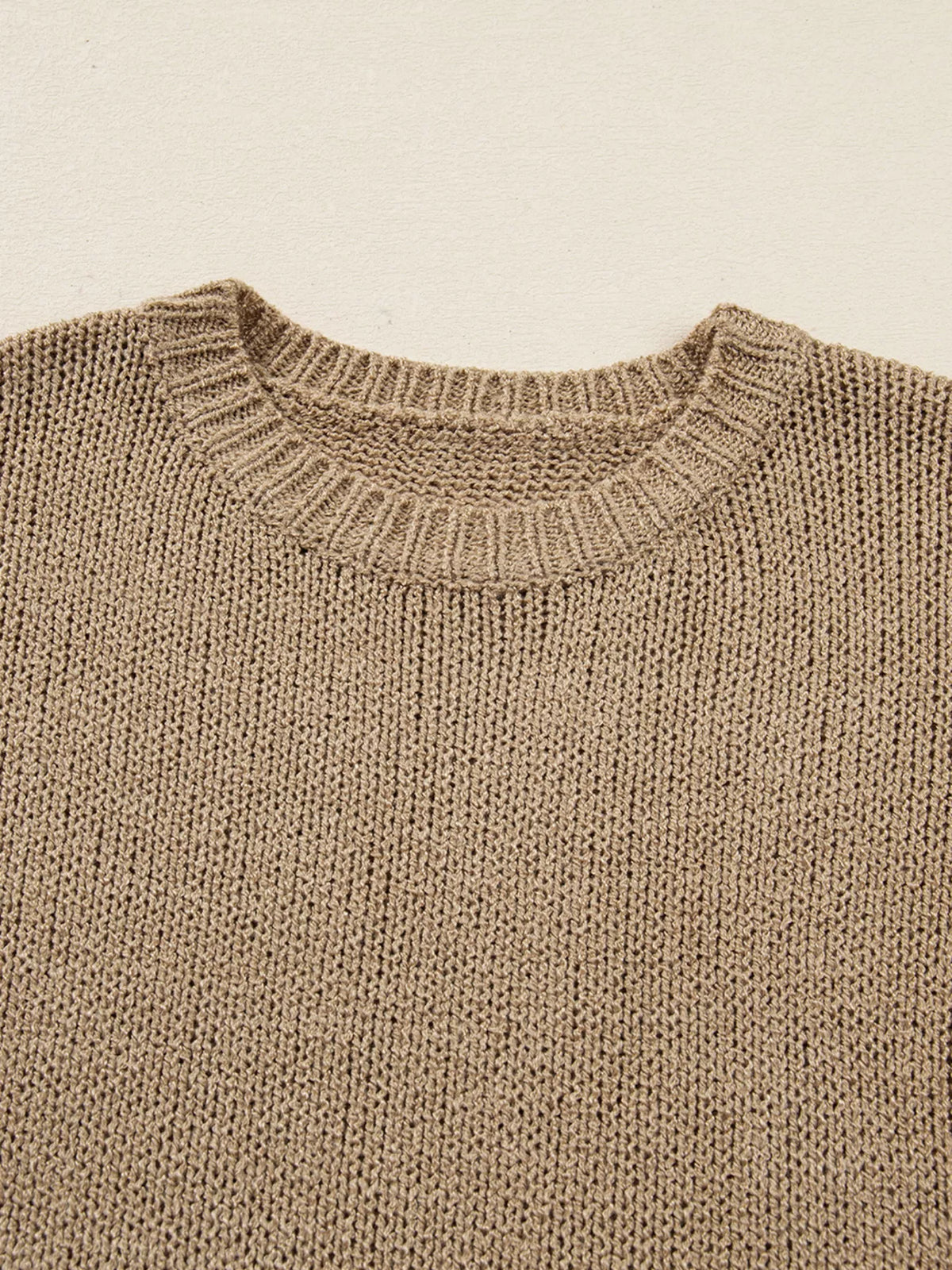 Oversize Drop Shoulder Slouchy Sweater Dress - alternate view 6