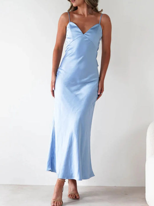Satin Backless Cami Dress - alternate view 3