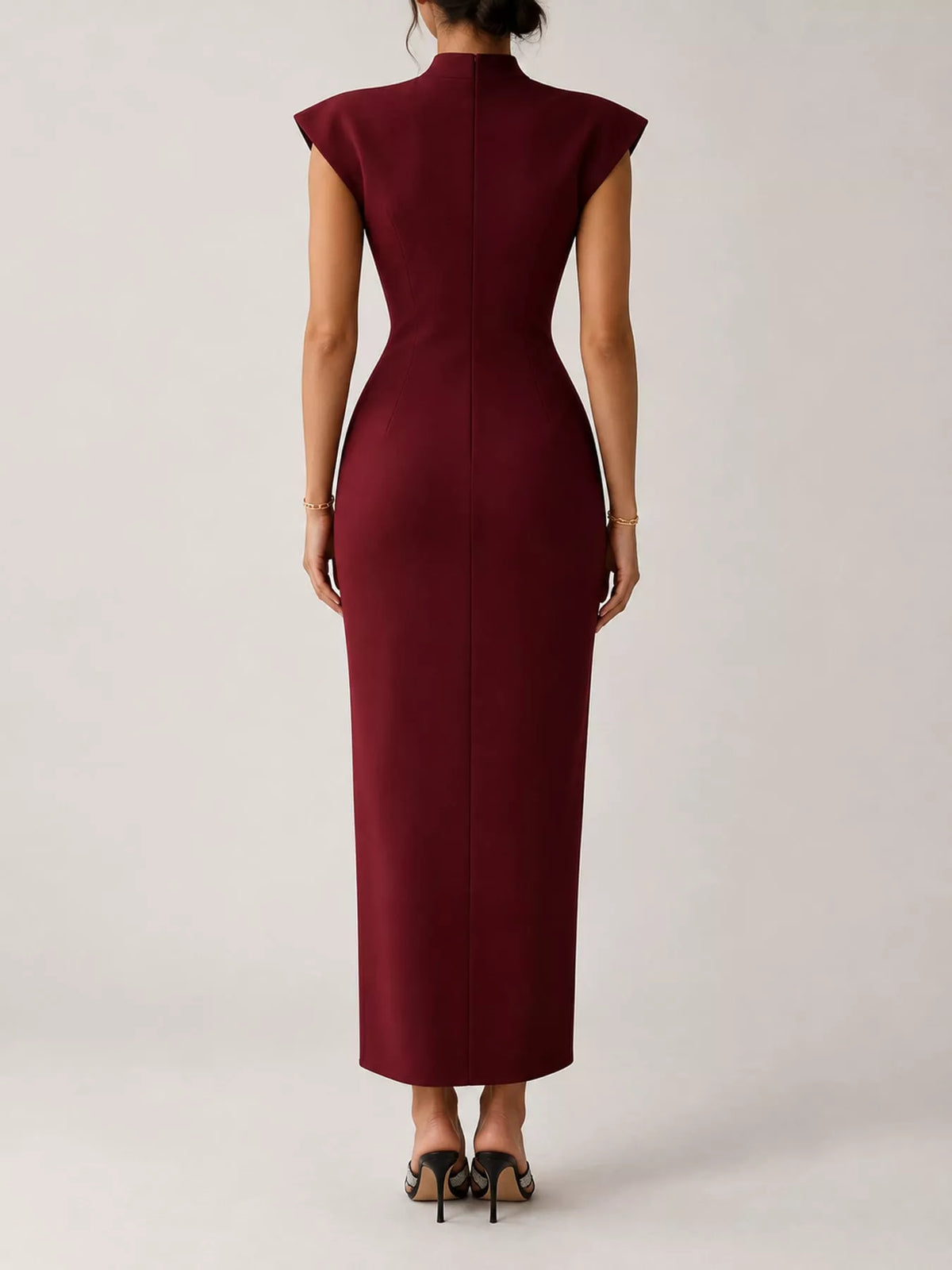 Slit Sleeveless Bodycon Midi Dress - alternate view 24
