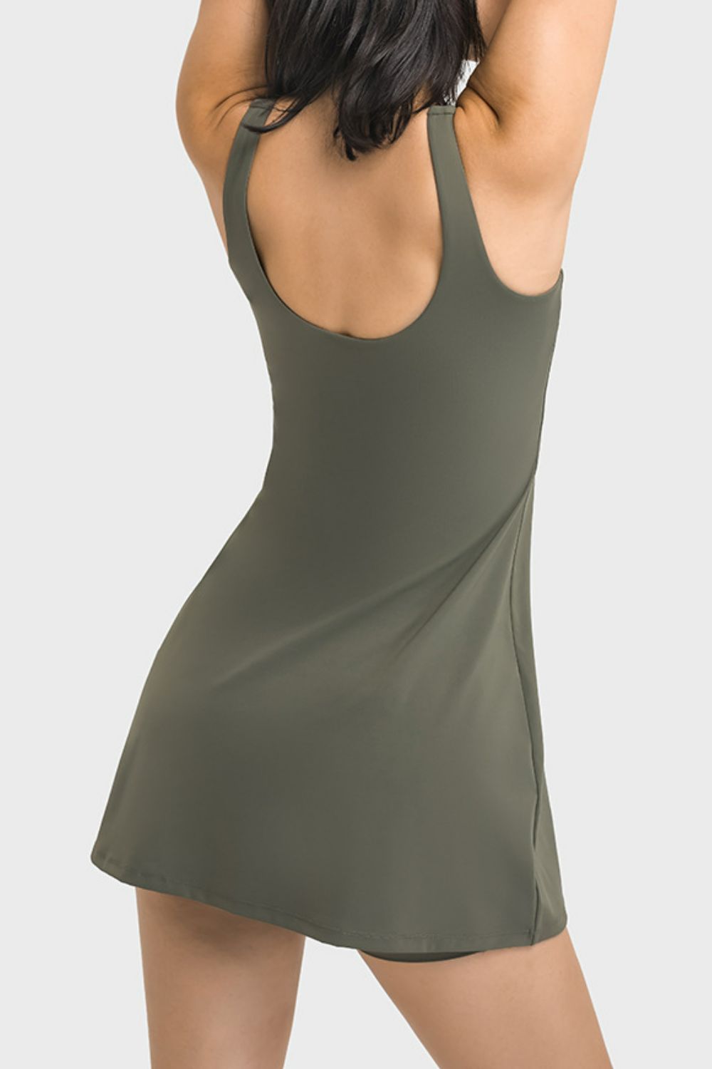Millennia Square Neck Sports Tank Dress with Full Coverage Bottoms - alternate view 2