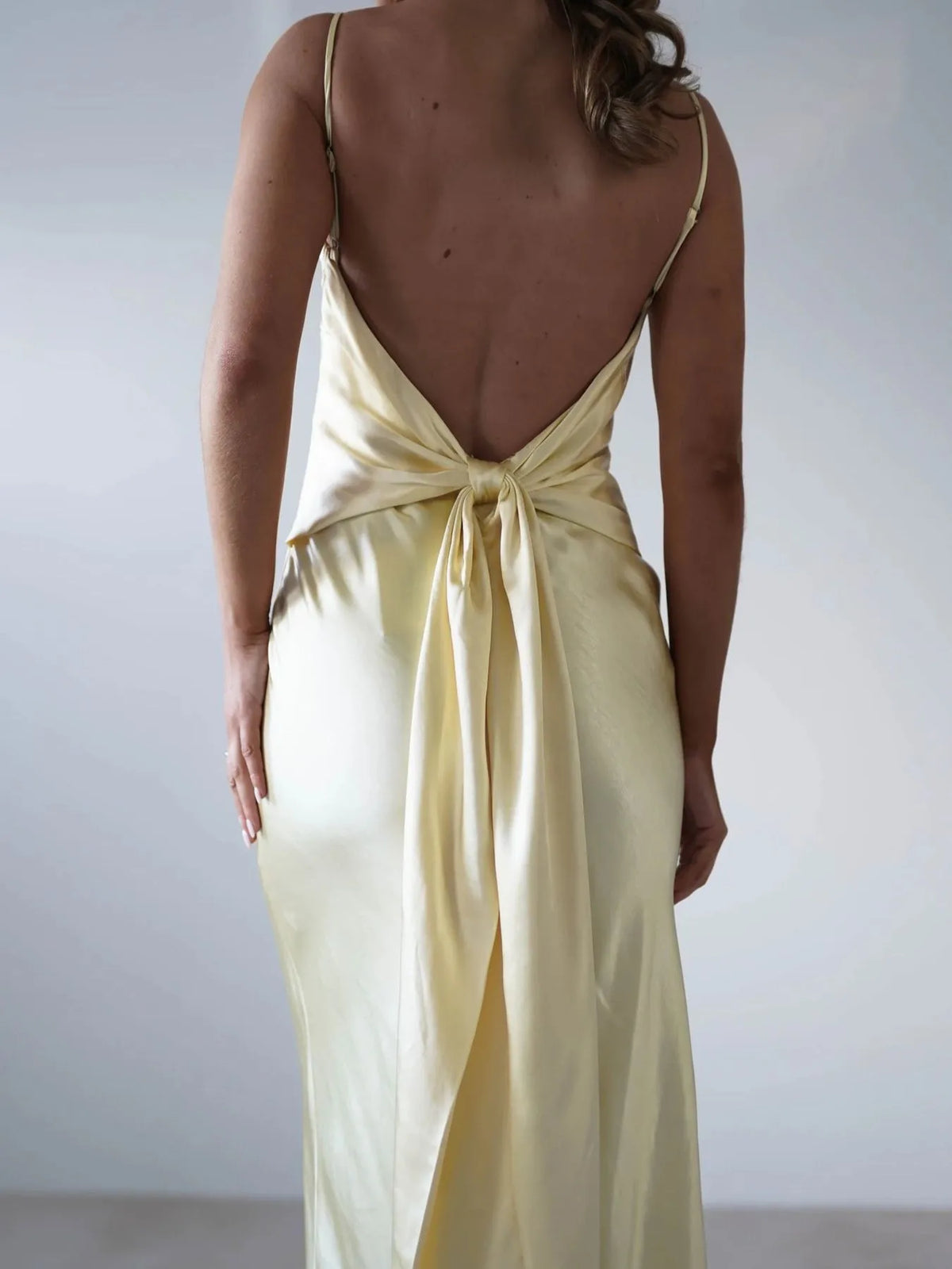 Satin Backless Cami Dress - alternate view 13