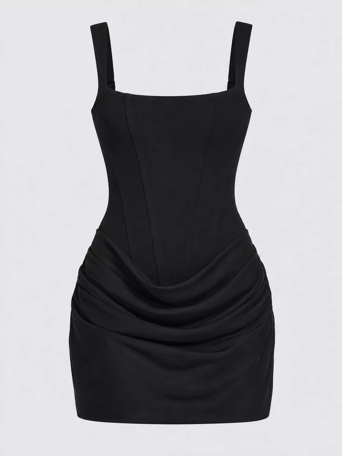 Corset-Style Mini Dress with Ruched Detail - alternate view 5