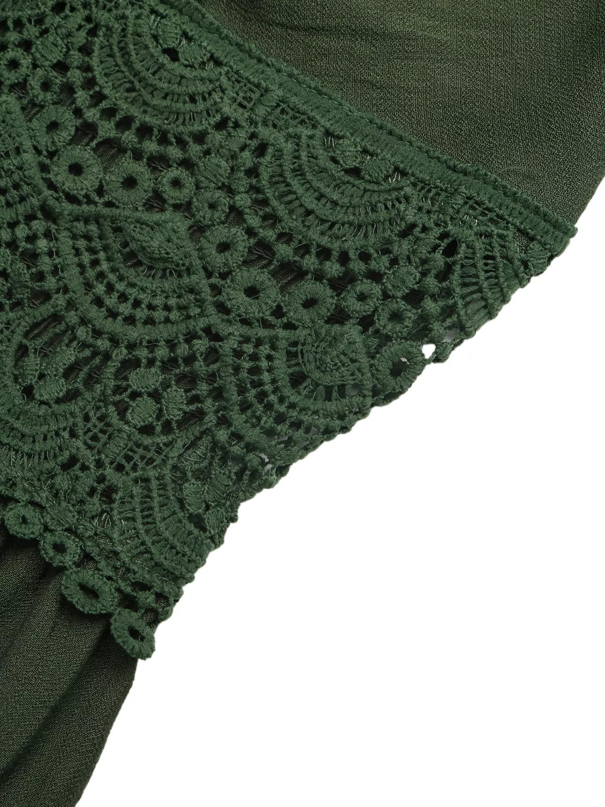 Lace Trim Spaghetti Strap Maxi Dress - alternate view 7