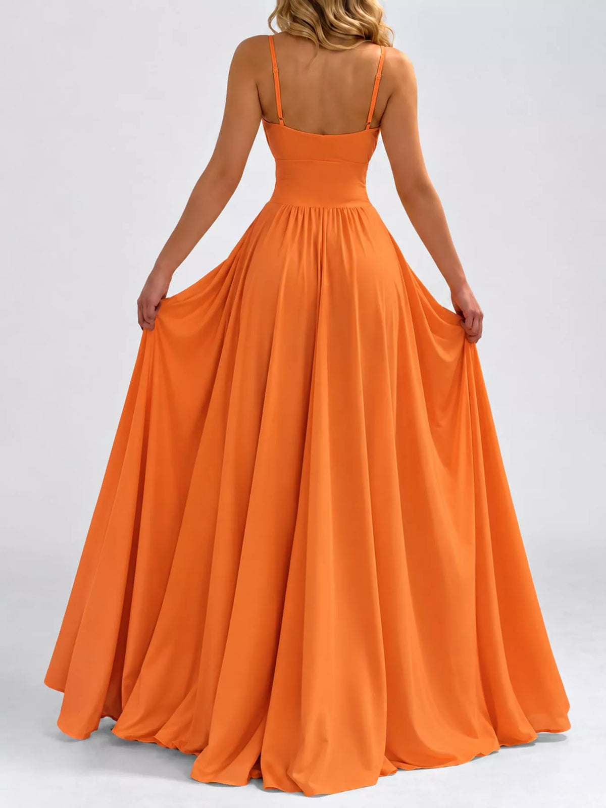 Full Size Sleeveless High-Slit Flowy Maxi Dress Plus Size - alternate view 13