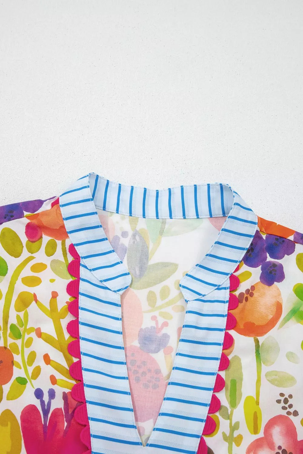 Floral Print Tiered Mini Dress - alternate view 6