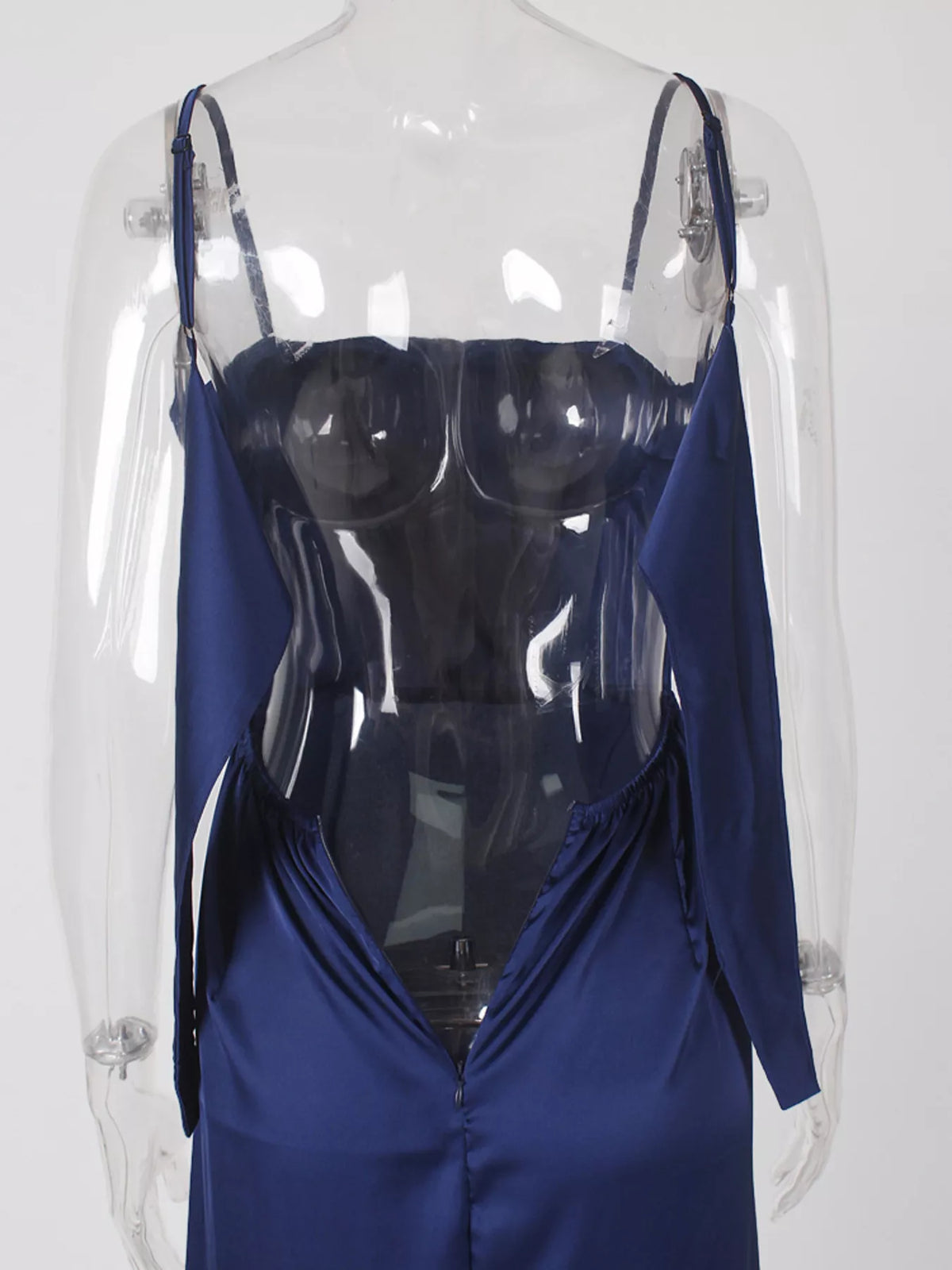 Spaghetti Strap High-Slit Maxi Dress - alternate view 5