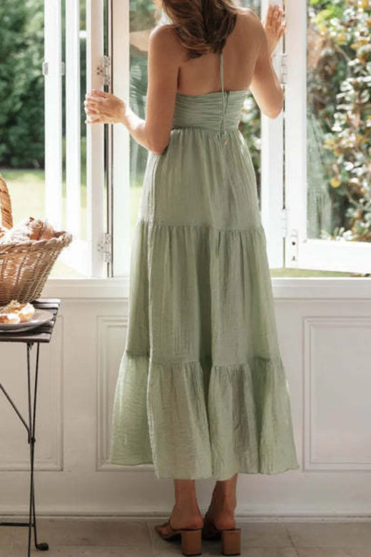 Tiered Halter Neck Cami Dress - alternate view 3