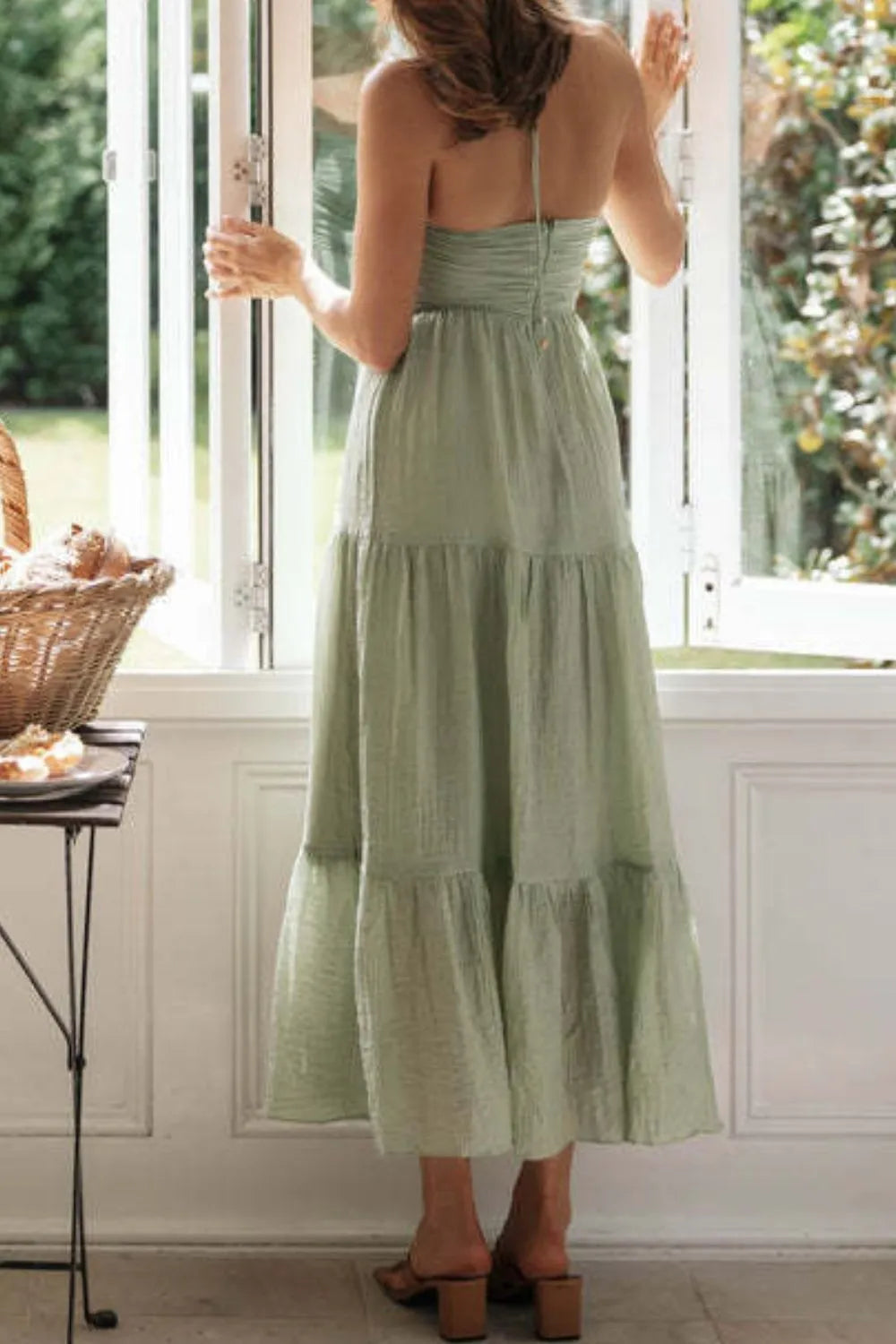 Tiered Halter Neck Cami Dress - alternate view 3