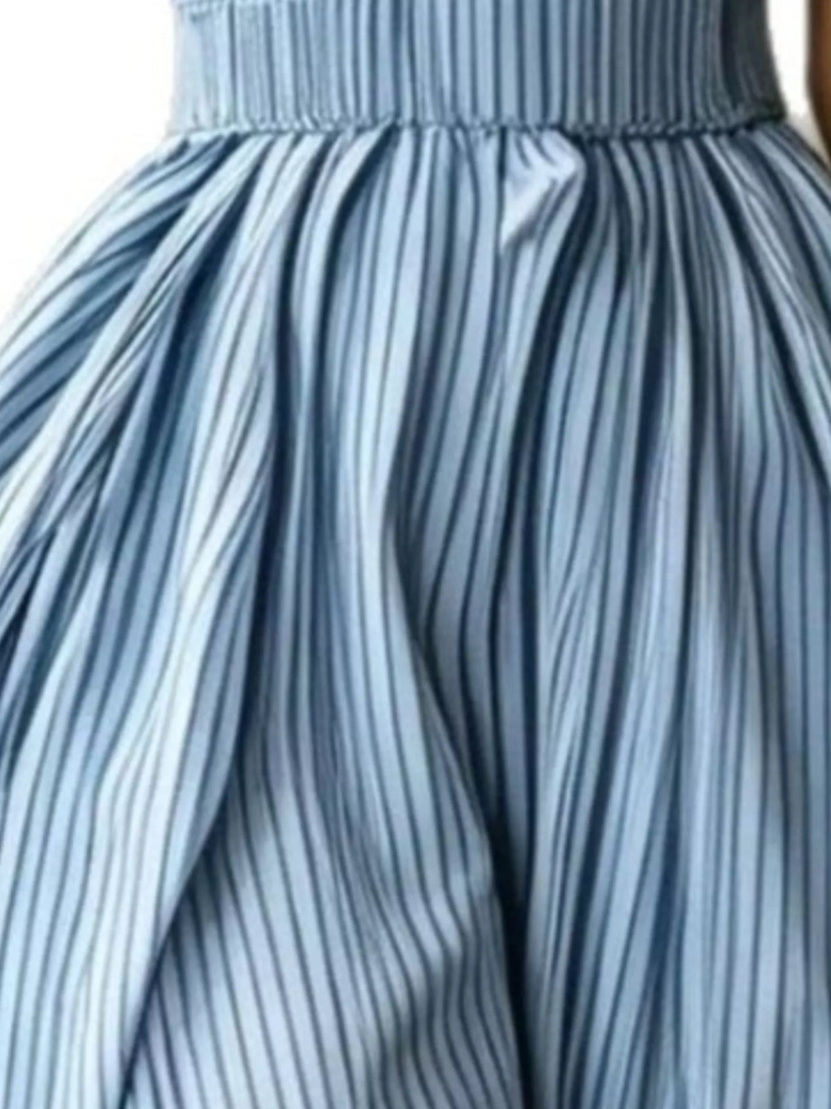 Striped Mock Neck Sleeveless Maxi Dress - alternate view 6