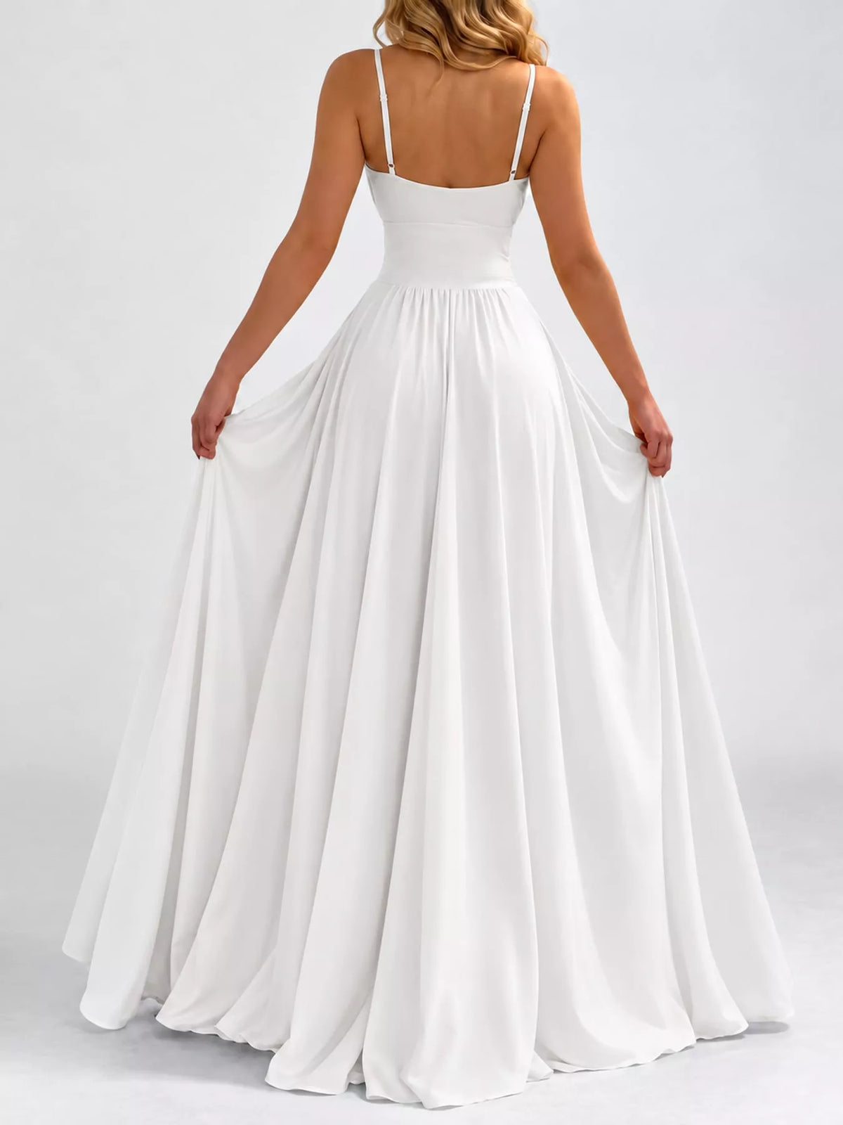 Full Size Sleeveless High-Slit Flowy Maxi Dress Plus Size - alternate view 15