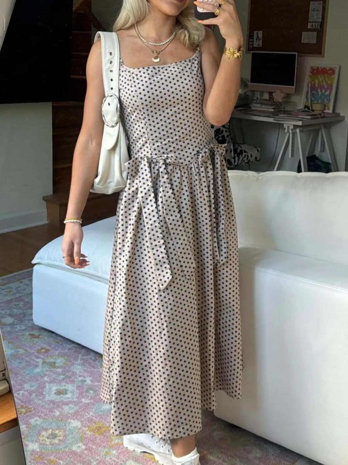 Bow Detail Midi Cami Dress - alternate view 17