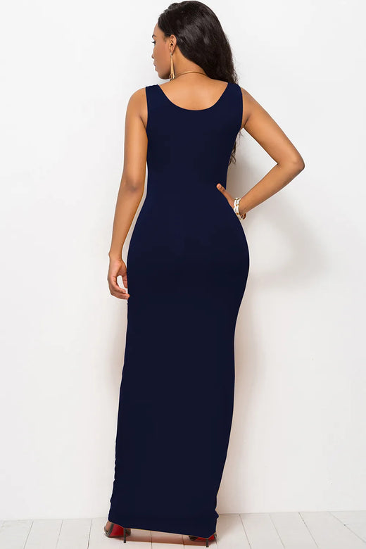 Scoop Neck Wide Strap Maxi Dress - alternate view 6