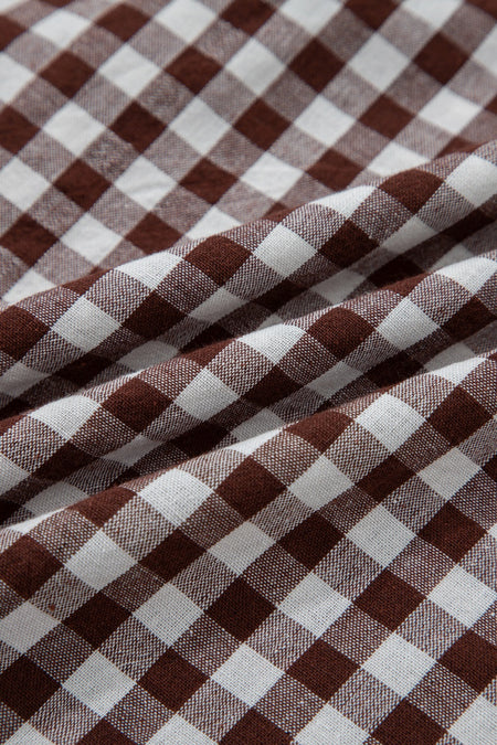 Gingham Zip-Front Midi Dress - alternate view 15