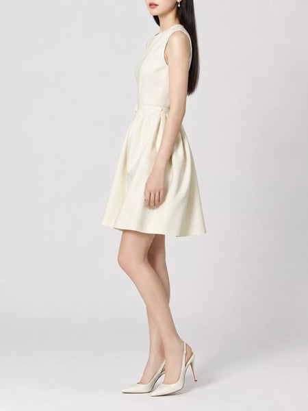 Sleeveless A-Line Midi Dress - alternate view 2