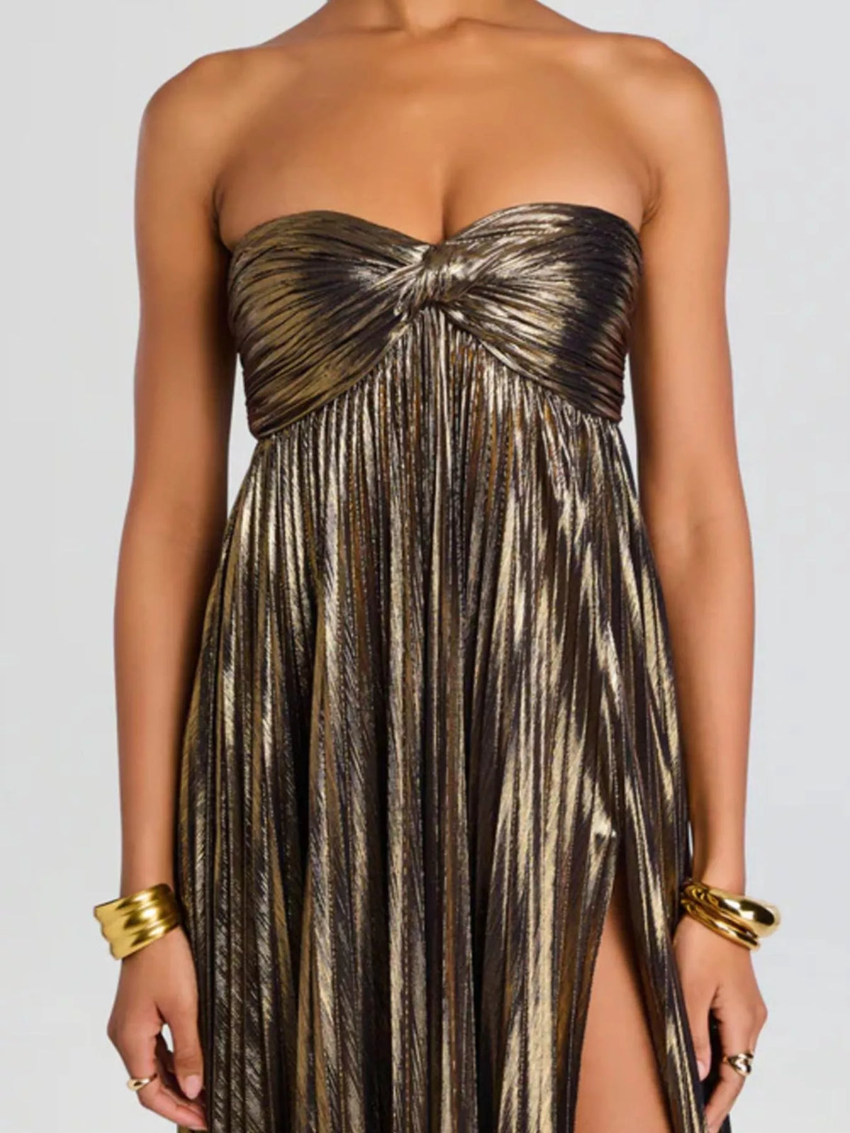 Split Sweetheart Neck Tube Maxi Dress - alternate view 2