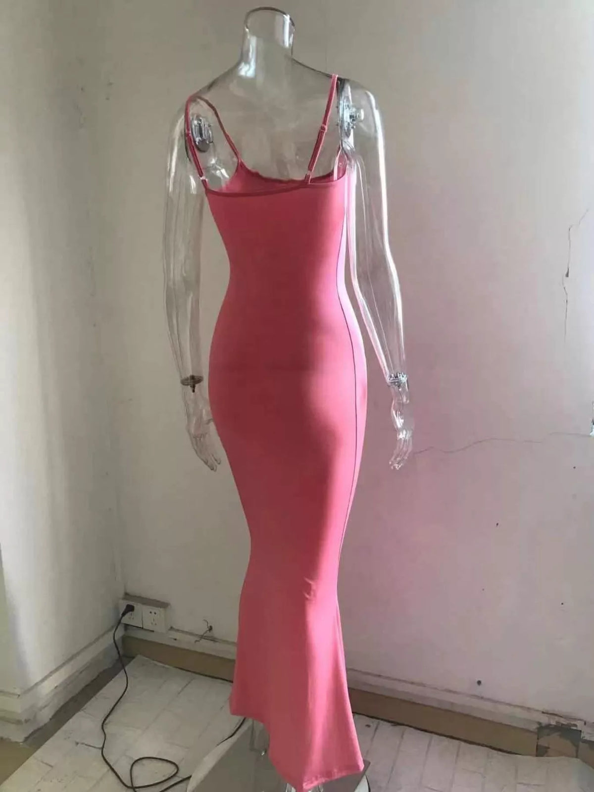 Spaghetti Strap Bodycon Maxi Dress - alternate view 6