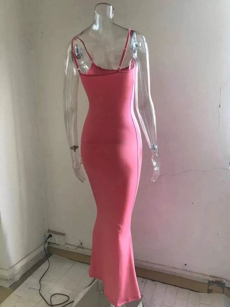 Spaghetti Strap Bodycon Maxi Dress - alternate view 6