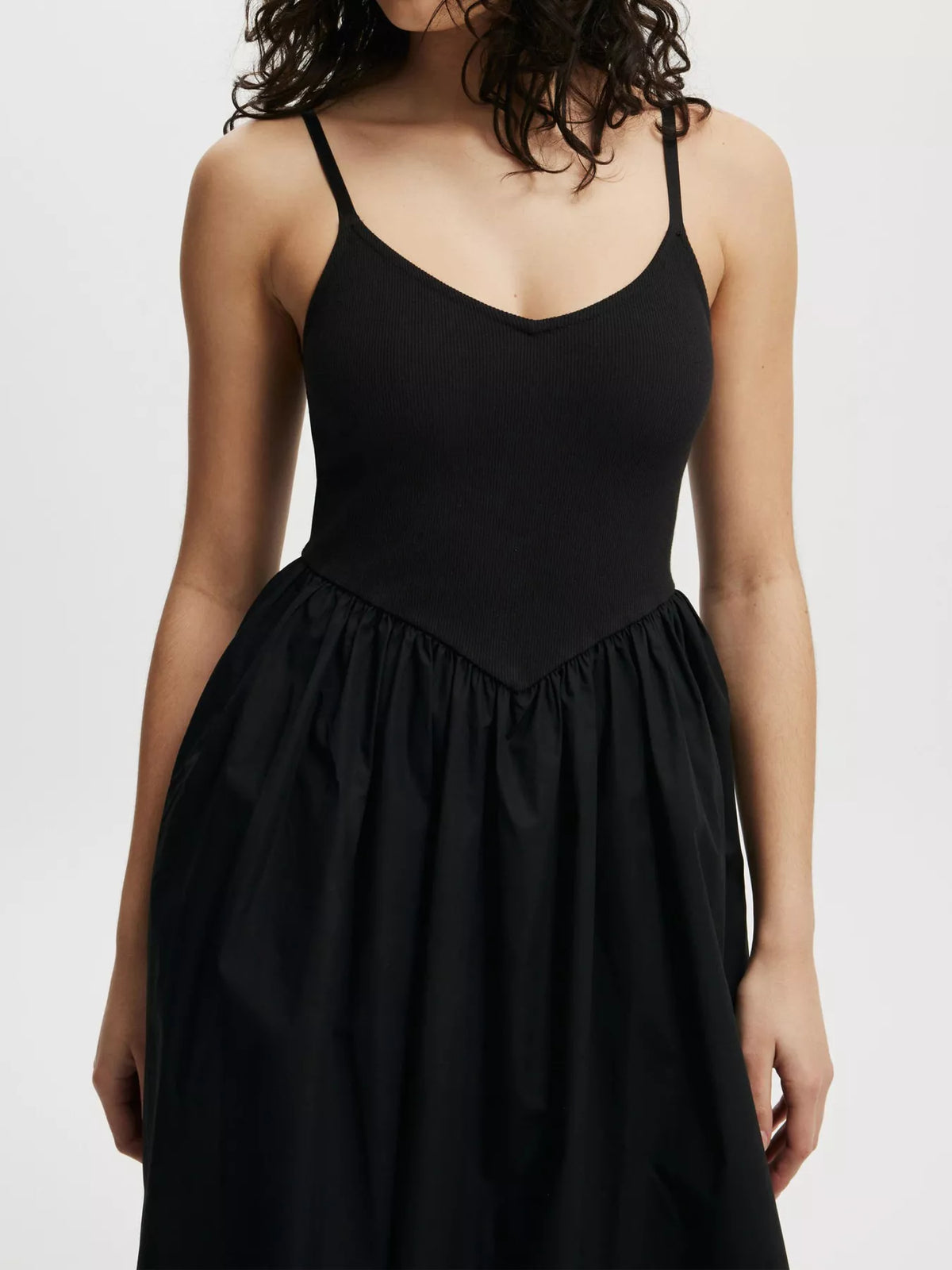 Spaghetti Strap Midi Dress with Pockets - alternate view 4
