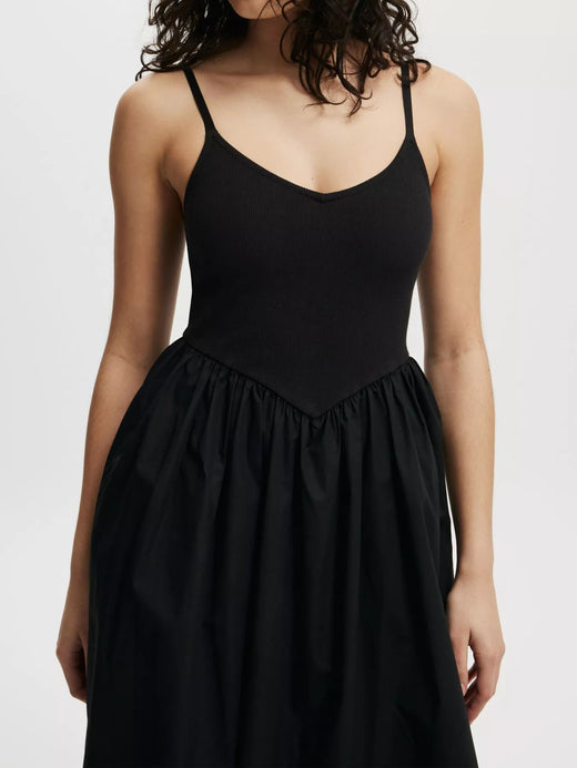 Spaghetti Strap Midi Dress with Pockets - alternate view 4