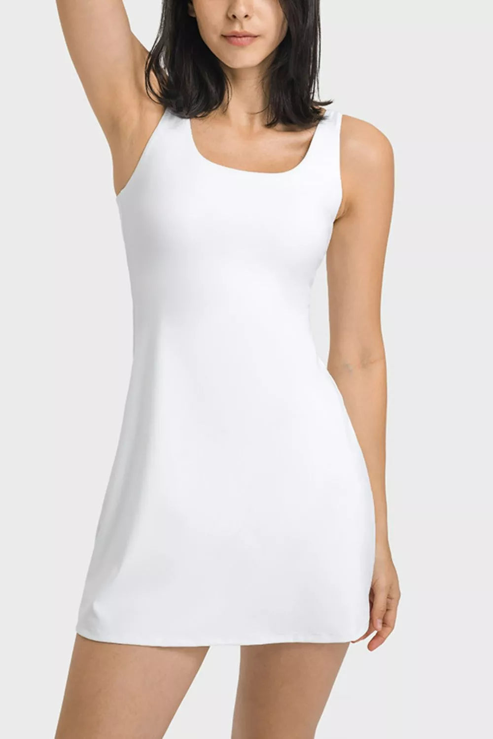Millennia Square Neck Sports Tank Dress with Full Coverage Bottoms - alternate view 5