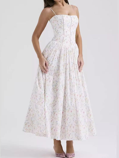 Floral Spaghetti Straps Midi Dress - alternate view 15