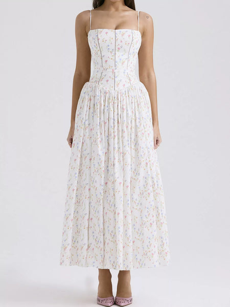 Floral Spaghetti Straps Midi Dress - alternate view 17