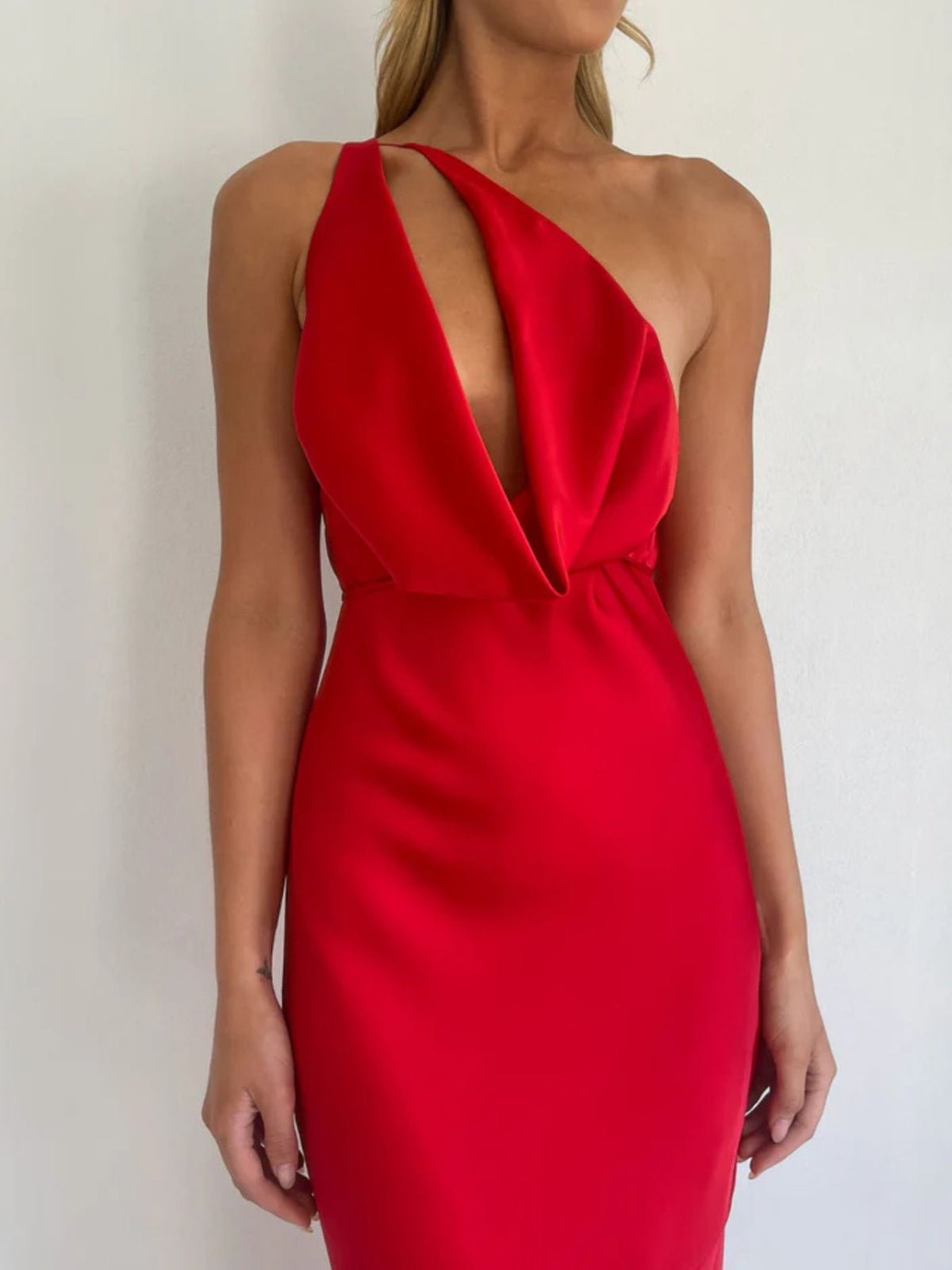 Halter Neck Satin Maxi Dress - alternate view 17