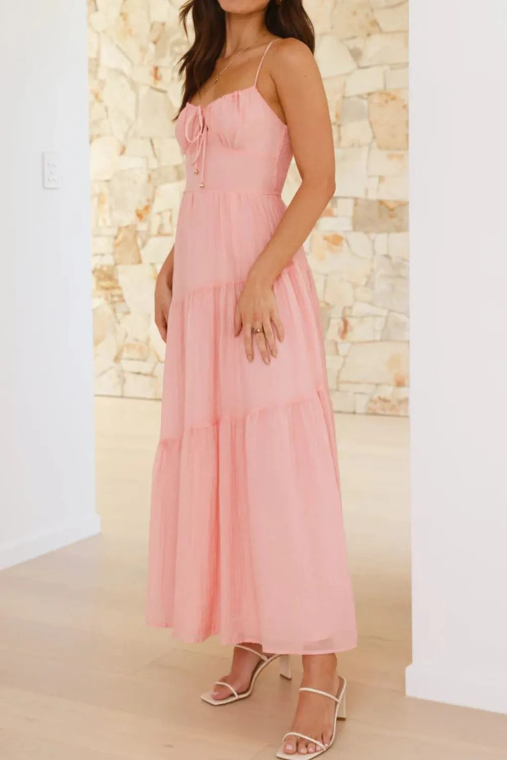 Ruched Smocked Back Cami Dress - alternate view 30