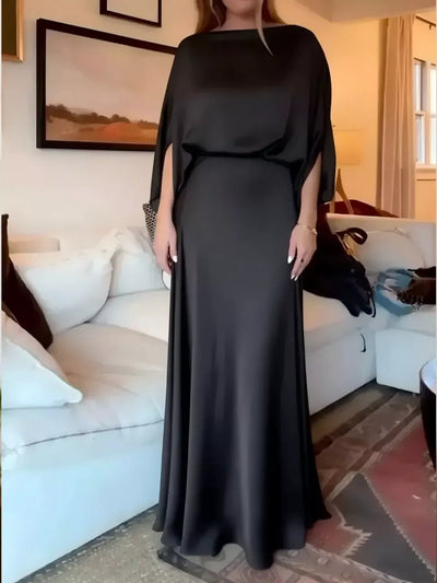 Elegant Batwing Sleeve Maxi Dress - alternate view 9