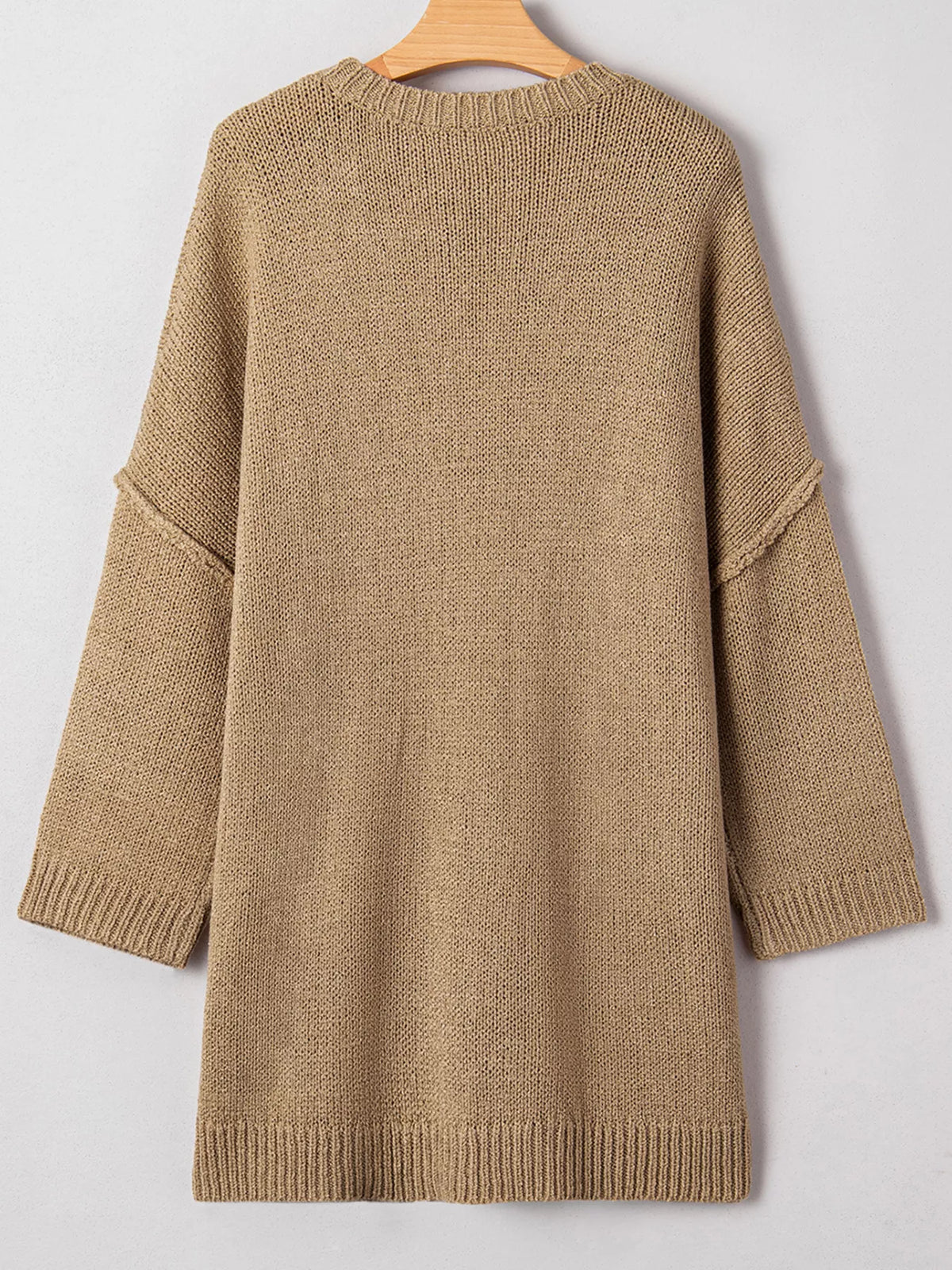 Oversize Drop Shoulder Slouchy Sweater Dress - alternate view 5