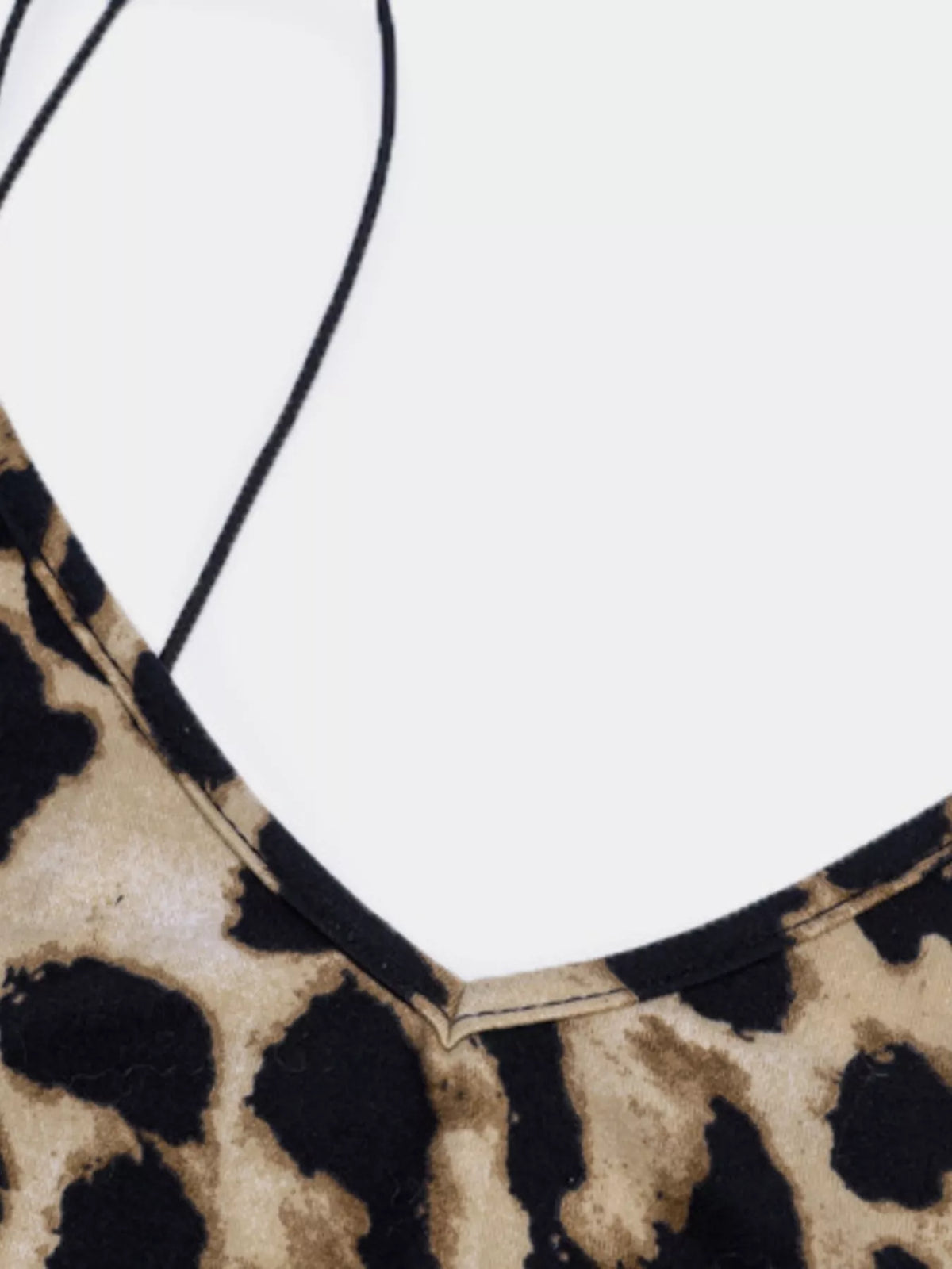 Leopard Print Spaghetti Strap Midi Dress - alternate view 8