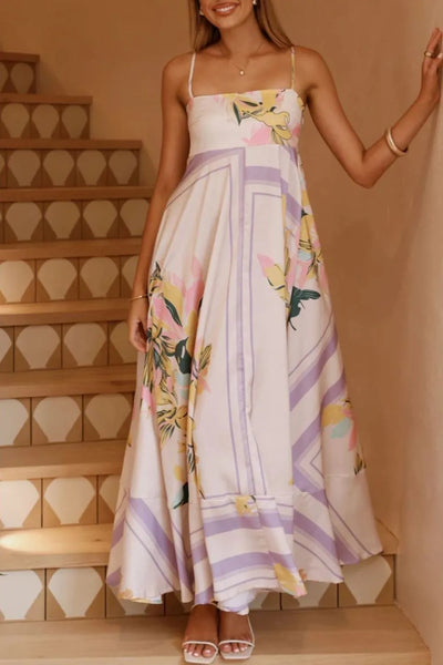 Printed Square Neck Cami Maxi Dress - alternate view 7