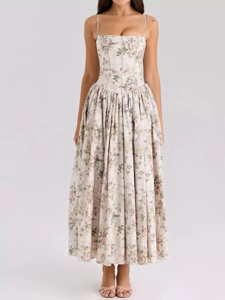 Floral Spaghetti Straps Midi Dress - alternate view 43